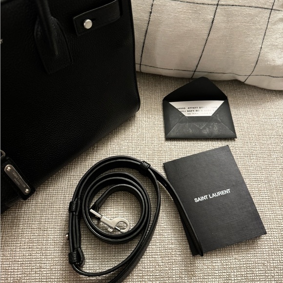 Authentic YSL Baby Sac De Jour Grained Supple Souple Black Barely Used - Picture 6 of 10